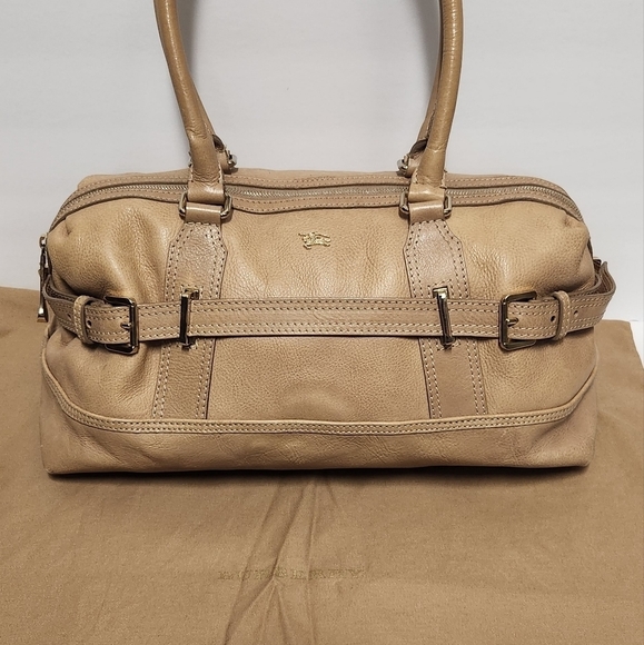 Burberry Tan Neutral Leather with interior Burberry Novacheck Pattern - Picture 3 of 14